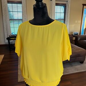 Michael Kors Yellow Relaxed Blouse